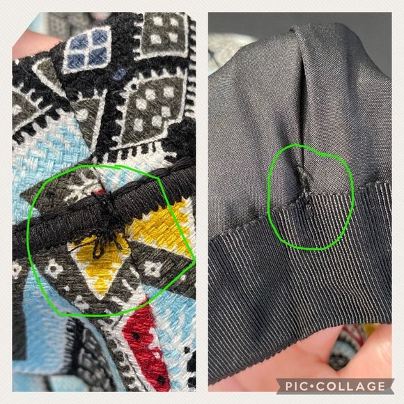 Ann Taylor LOFT 6 Multicolor Patterned Woven-Like Textured Skirt Lined - Picture 10 of 12